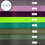 Color swatches of 2 inch seatbelt webbing