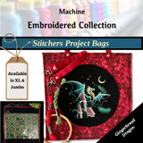 Cross Stitch Project Bag - Embroidered Collection