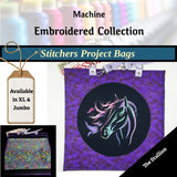 Cross Stitch Project Bag - Embroidered Collection