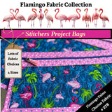 Cross Stitch Project Bag - Flamingo Collection