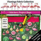 Cross Stitch Project Bag - Flamingo Collection