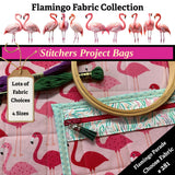 Cross Stitch Project Bag - Flamingo Collection