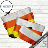 Seatbelt pouch bags - black, yellow, orange, white