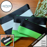 Seatbelt pouch bags - black, green, white