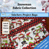 Cross Stitch Project Bag - Snowman Collection