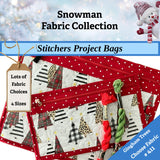 Cross Stitch Project Bag - Snowman Collection
