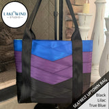 Uptown seatbelt bag - black, purple, lilac