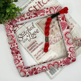 qsnap frame grime guard with red and pink hearts.