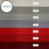 Color swatch of 2 inch seatbelt webbing - shades of red and gray