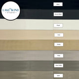 Color swatch of 2 inch seatbelt webbing -  shades of black, white, tan