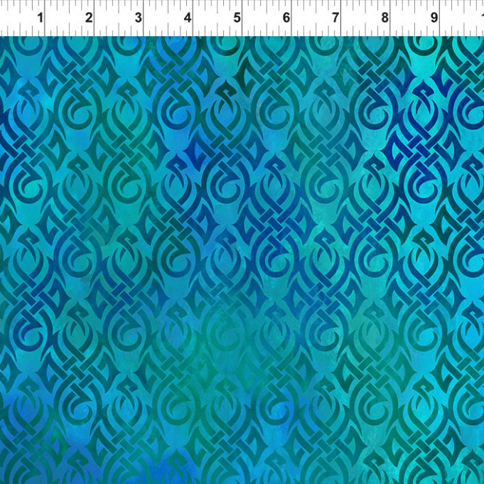 Blue Fury Celtic - Fabric by the Yard - Lake Wind Studio