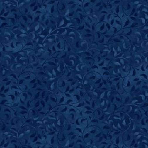 Climbing Vines True Navy - Fabric by the Yard - Lake Wind Studio