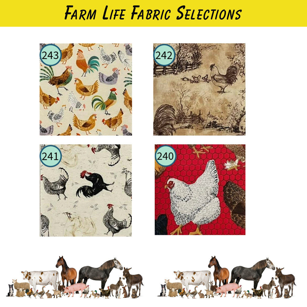 Cross Stitch Project Bag - Farm Life Collection - Lake Wind Studio