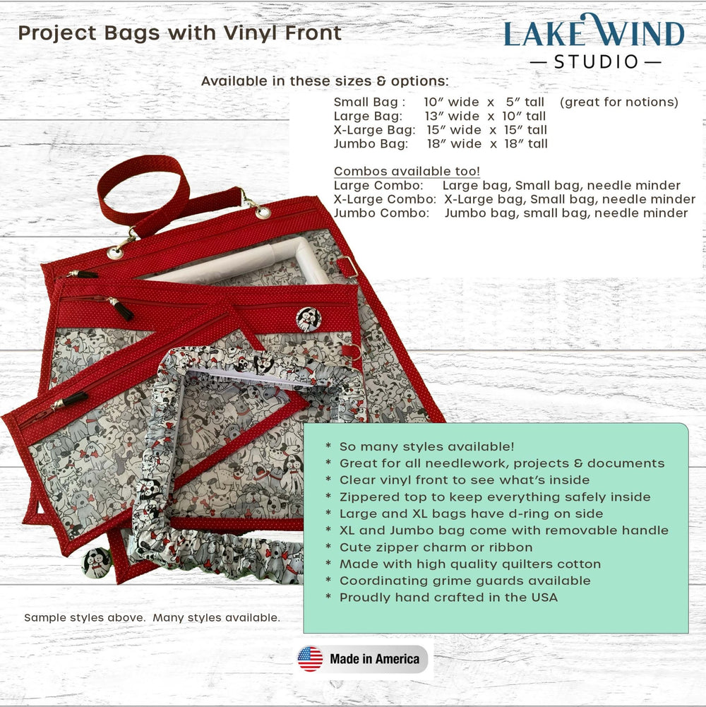 Cross Stitch Project Bag - Floral Collection - Lake Wind Studio