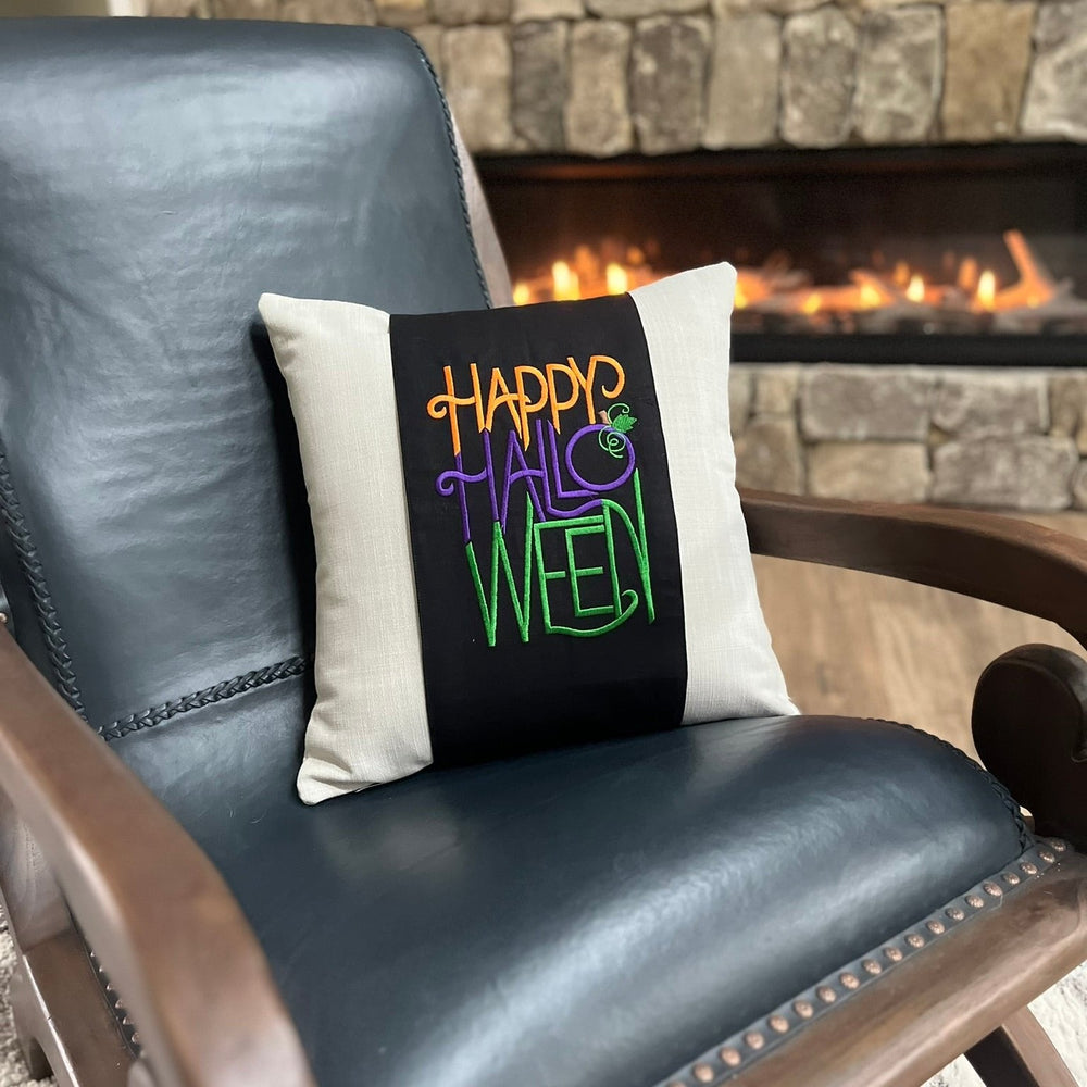 Halloween Pillow Wrap - Pillow Band - Halloween Decor - Lake Wind Studio