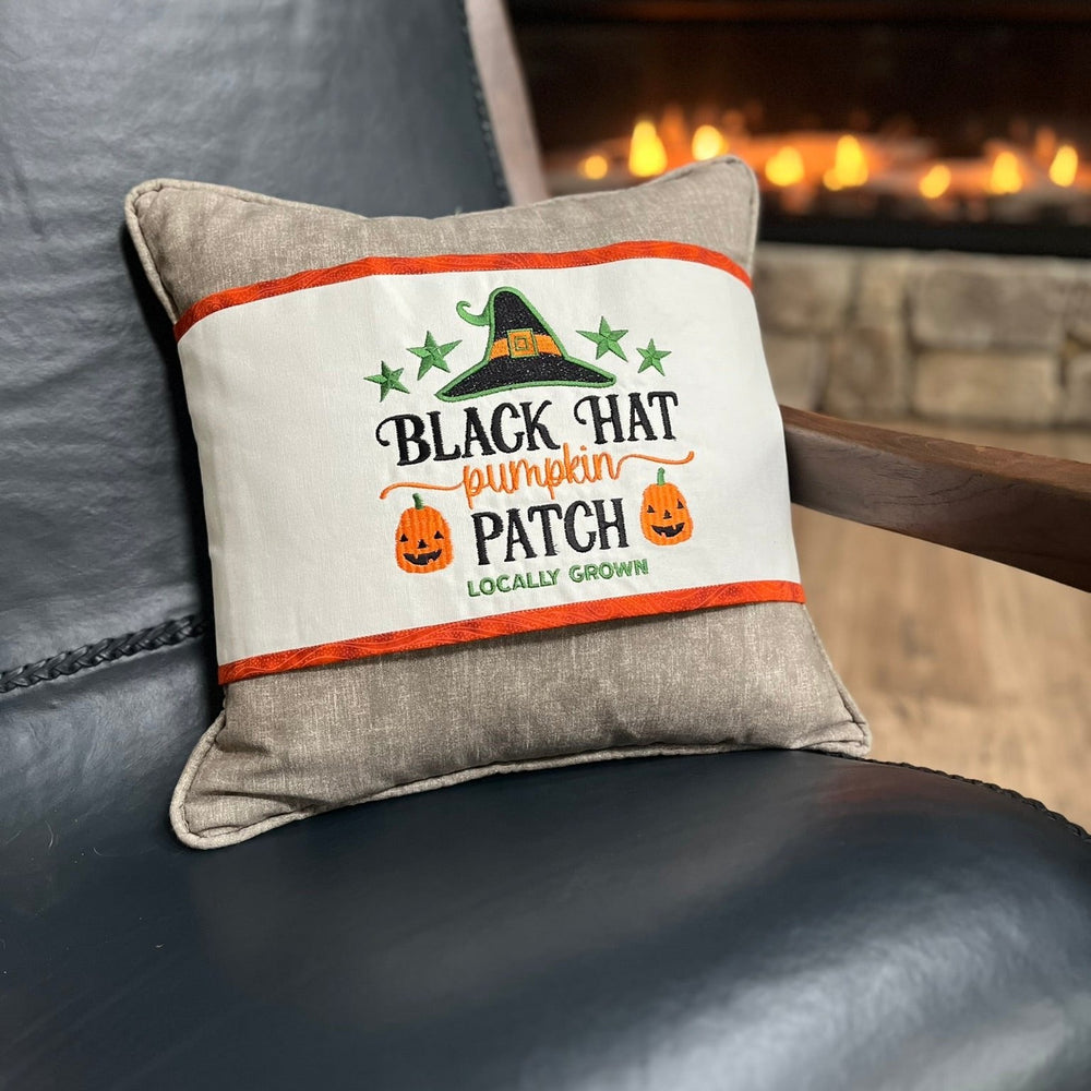 Halloween Pillow Wrap - Pillow Band - Halloween Decor - Lake Wind Studio