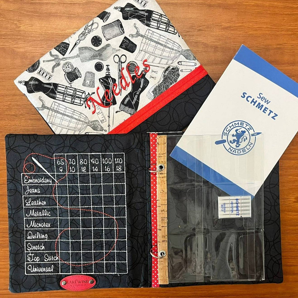 Needle Notebook & Keeper - Black - Lake Wind Studio