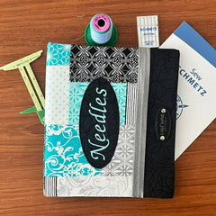 Needle Notebook & Keeper - Black & Teal - Lake Wind Studio