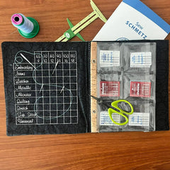 Needle Notebook & Keeper - Black & Teal - Lake Wind Studio