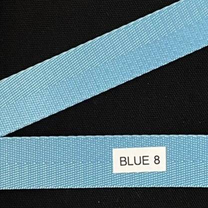 Nylon Webbing by the Yard - 1 Inch - Blue 8 - Lake Wind Studio