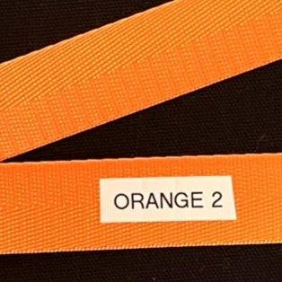 Nylon Webbing by the Yard - 1 Inch - Orange 2 - Lake Wind Studio