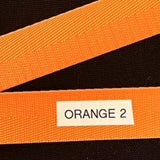 Nylon Webbing by the Yard - 1 Inch - Orange 2 - Lake Wind Studio