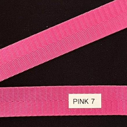 Nylon Webbing by the Yard - 1 Inch - Pink 7 - Lake Wind Studio