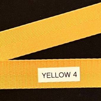 Nylon Webbing by the Yard - 1 Inch - Yellow  4 - Lake Wind Studio