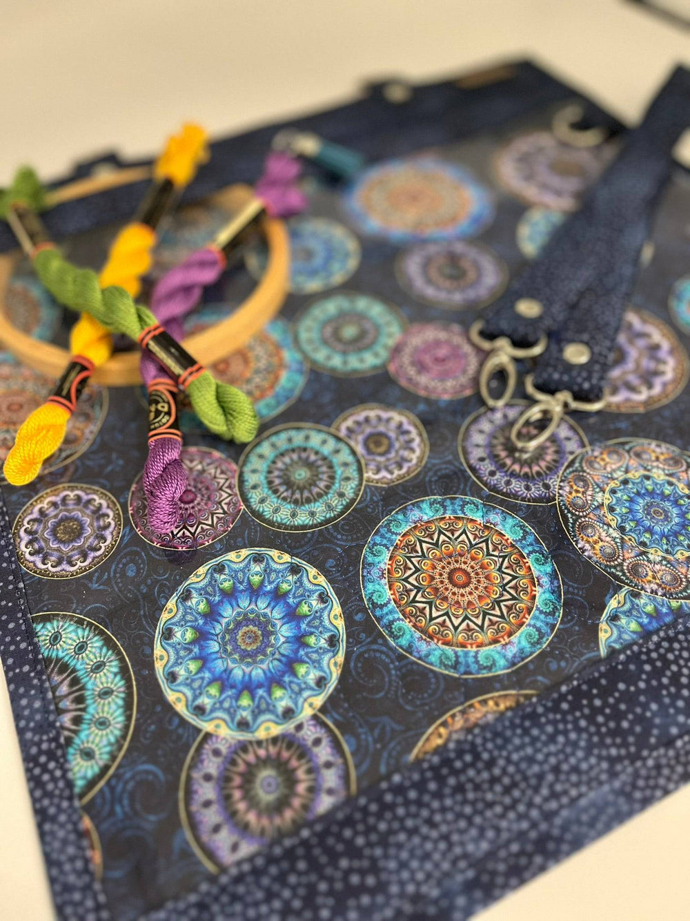 Project Bag - Cat on Moon - Lake Wind Studio