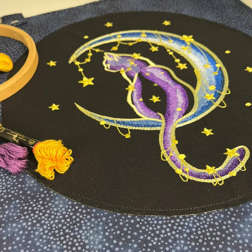 Project Bag - Cat on Moon - Lake Wind Studio