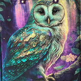 Project Bag - Owl in Teal - Lake Wind Studio