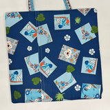 Reading Pillow - Travel Pocket Pillow - Blue Jungle - Lake Wind Studio