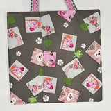 Reading Pillow - Travel Pocket Pillow - Pink Jungle - Lake Wind Studio