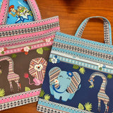 Reading Pillow - Travel Pocket Pillow - Pink Jungle - Lake Wind Studio