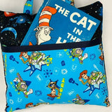 Reading Pillow - Travel Pocket Pillow - Space Rocket - Lake Wind Studio