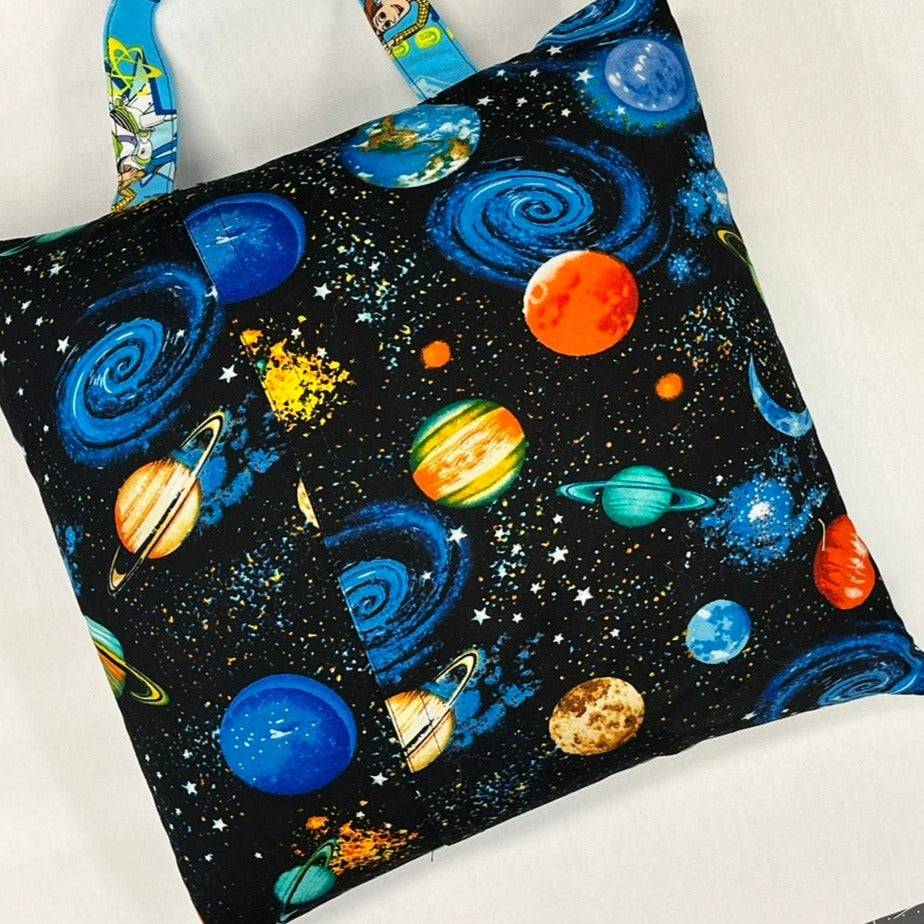 Reading Pillow - Travel Pocket Pillow - Space Rocket - Lake Wind Studio