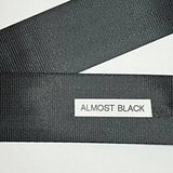 Seatbelt Webbing by the Yard - 2 Inch - Almost Black - Lake Wind Studio