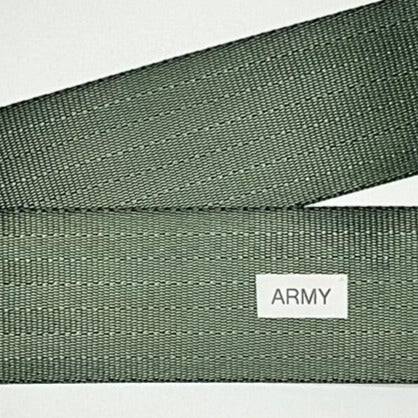 Seatbelt Webbing by the Yard - 2 Inch - Army - Lake Wind Studio