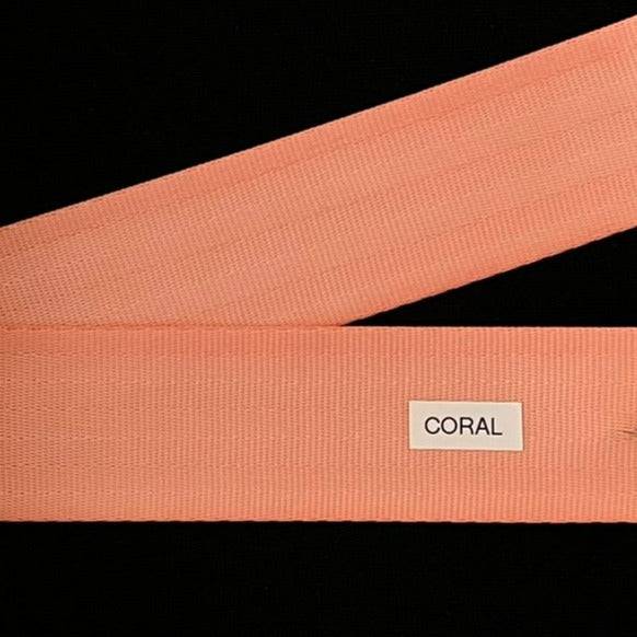 Seatbelt Webbing by the Yard - 2 Inch - Coral - Lake Wind Studio