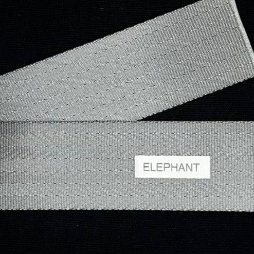 Seatbelt Webbing by the Yard - 2 Inch - Elephant - Lake Wind Studio