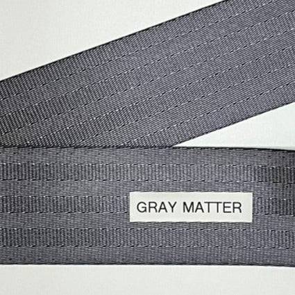 Seatbelt Webbing by the Yard - 2 Inch - Gray Matter - Lake Wind Studio