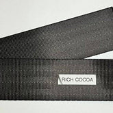 Seatbelt Webbing by the Yard - 2 Inch - Rich Cocoa - Lake Wind Studio