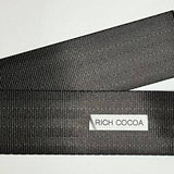 Seatbelt Webbing by the Yard - 2 Inch - Rich Cocoa - Lake Wind Studio