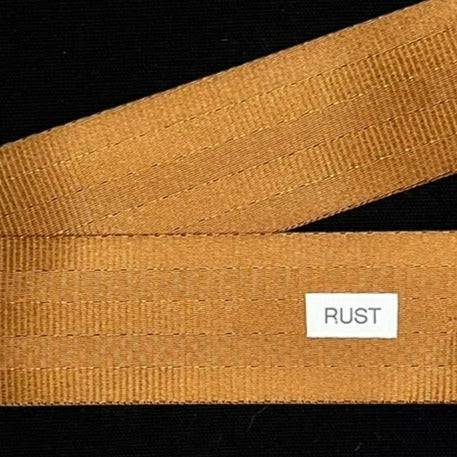 Seatbelt Webbing by the Yard - 2 Inch - Rust - Lake Wind Studio