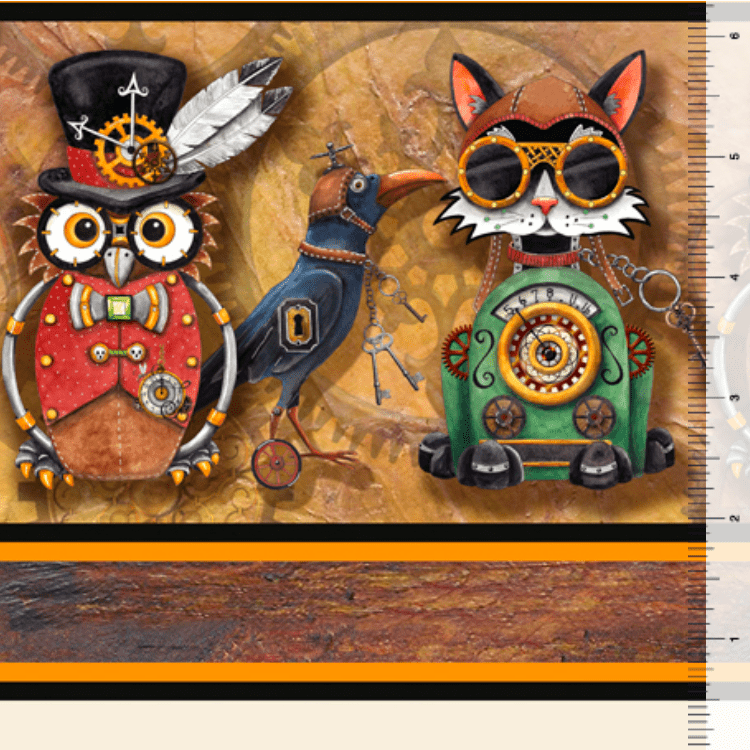 Steampunk Halloween - Fabric by the Yard - Lake Wind Studio