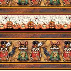 Steampunk Halloween - Fabric by the Yard - Lake Wind Studio