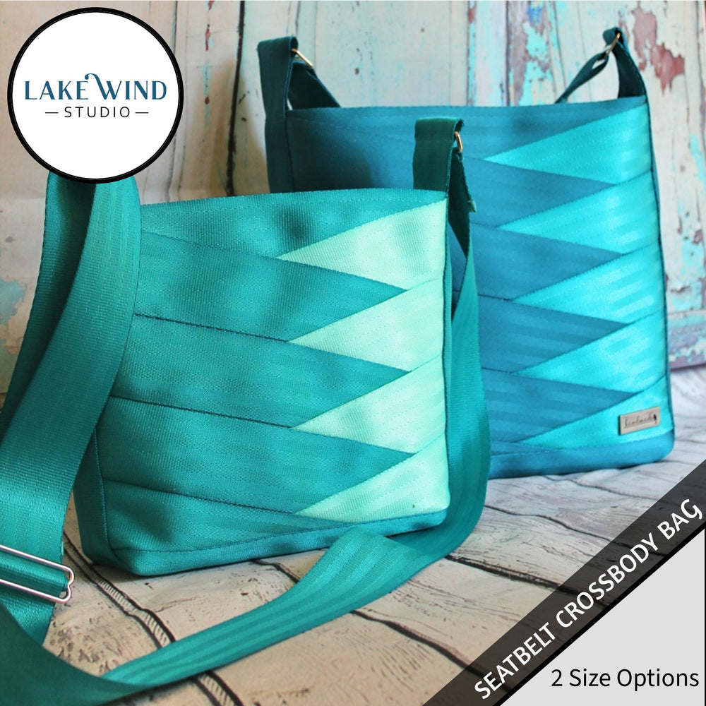 Crossbody seatbelt bag - teal