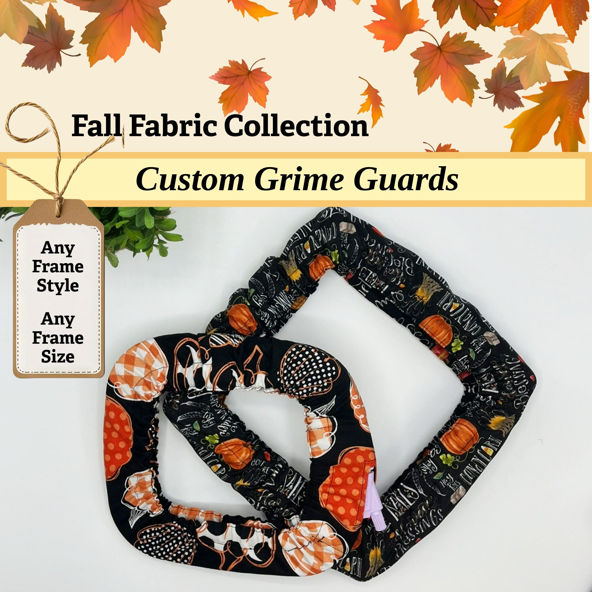 Grime Guards for Needlework Frames - Fall Fabrics