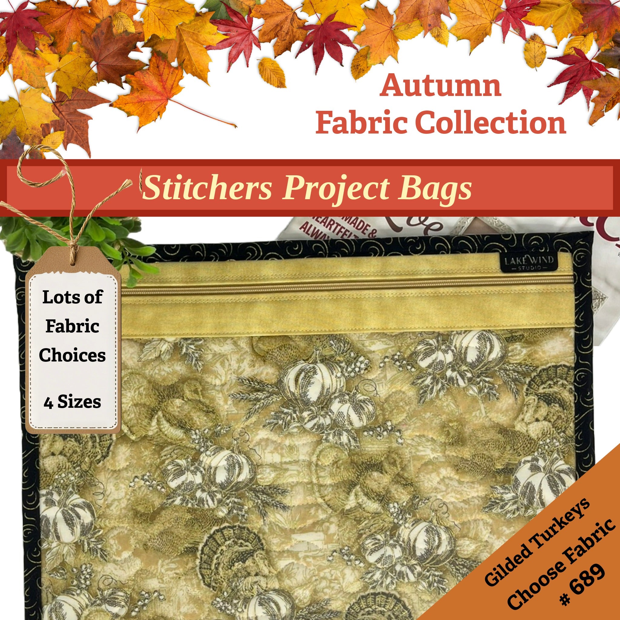 Cross Stitch Project Bag - Fall Collection