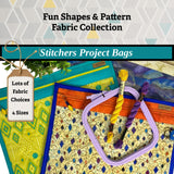 Cross Stitch Project Bag - Geometric Fabrics